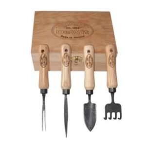 Bonsai set 4 stuks in houten doos